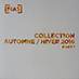 [PIAS] Collection Automne / Hiver 2016 vol.1