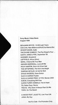 Sony Music Video News - August 1999