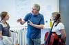 Damian exits Theatre Royal on a dinghy | York Press